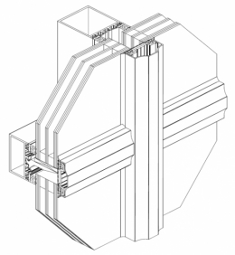 Введены в ассортимент четыре новых вида профилей для наружных поверхностей светопрозрачных фасадов.